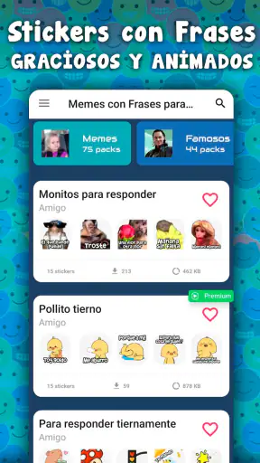 Stickers graciosos para WhatsA screenshot 7