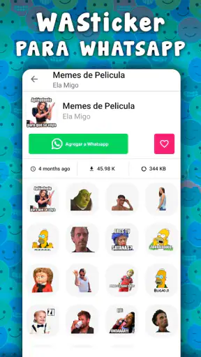 Stickers graciosos para WhatsA screenshot 9