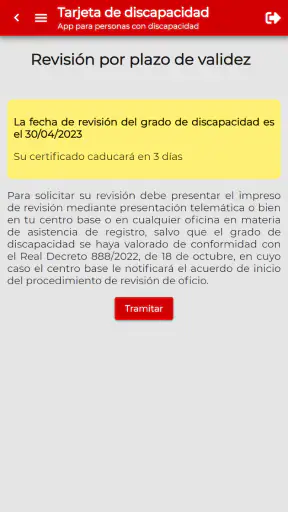 Tarjeta de discapacidad screenshot 4