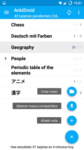 Tarjetas AnkiDroid screenshot 3