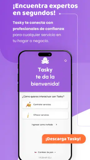 Tasky - Servicios en un clic screenshot 2