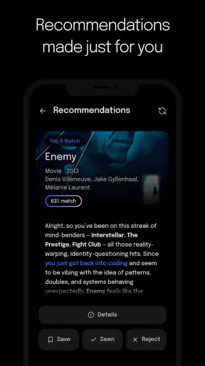 TasteRay: What to Watch? screenshot 4