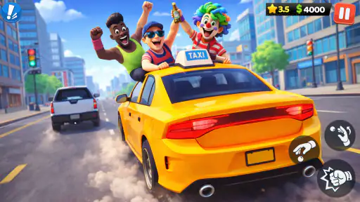 Taxi Loco: Juego de Conducir screenshot 11