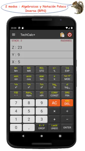 TechCalc+ Calculadora screenshot 2