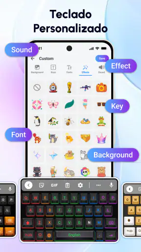 Mechanical Keyboard: RGB Theme screenshot 2