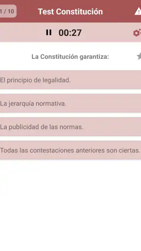 Test de Constitución Española screenshot 5