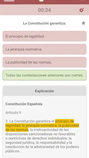 Test de Constitución Española screenshot 6