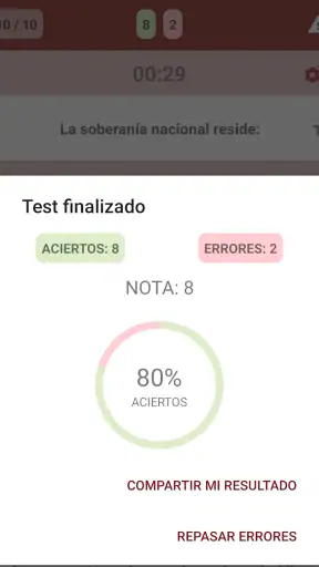 Test de Constitución Española screenshot 7