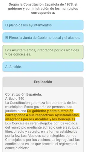 Test de Leyes para oposiciones screenshot 6