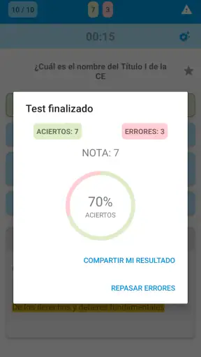 Test de Leyes para oposiciones screenshot 8