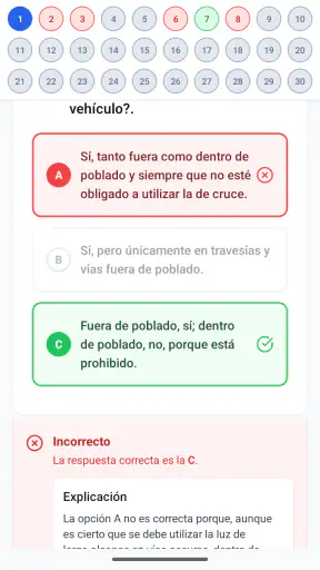 Test DGT 2026 Autoescuela screenshot 10
