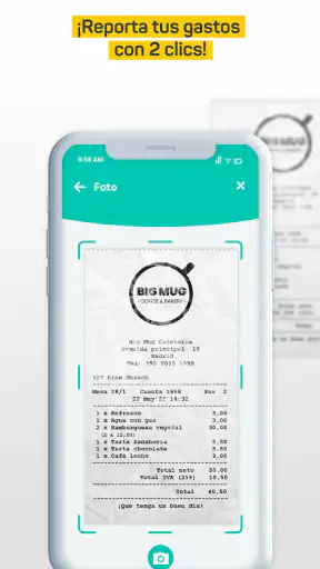 Tickelia - Notas de gastos screenshot 3