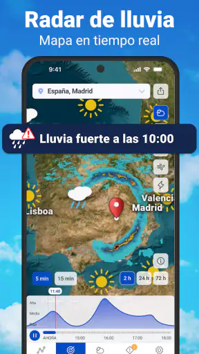 Tiempo, Radar Lluvia y Alertas screenshot 1