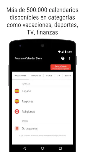 Tienda de Calendarios Premium screenshot 1