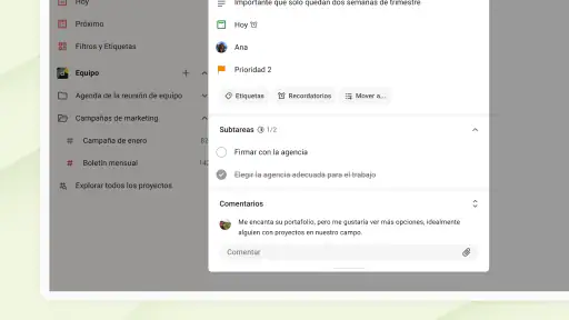 Todoist: To do list—Calendario screenshot 10