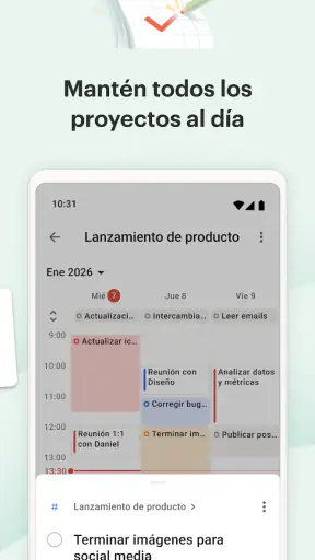 Todoist: To do list—Calendario screenshot 3