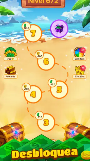 Tropical Crush: Dinero Real screenshot 3
