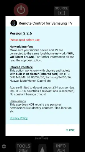 TV (Samsung) Remote Control screenshot 2