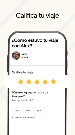 Uber - Viajes en taxi y más screenshot 12