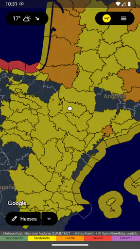 UnWX (Avisos Meteorológicos) screenshot 2