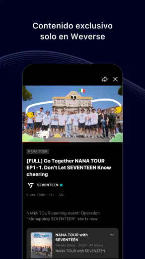 Weverse, Acércate a tu artista screenshot 6
