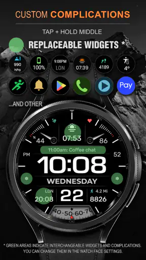 WFP 233 Digital watch face screenshot 11