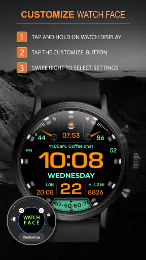 WFP 233 Digital watch face screenshot 12