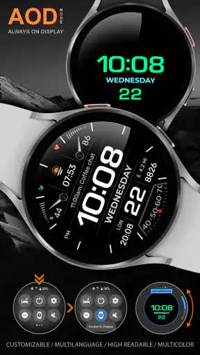 WFP 233 Digital watch face screenshot 8