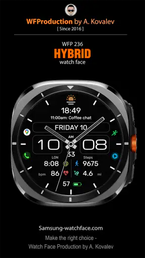 WFP 236 Hybrid watch face screenshot 9