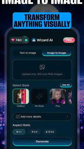 Wizard: AI Photos & AI Filters screenshot 6