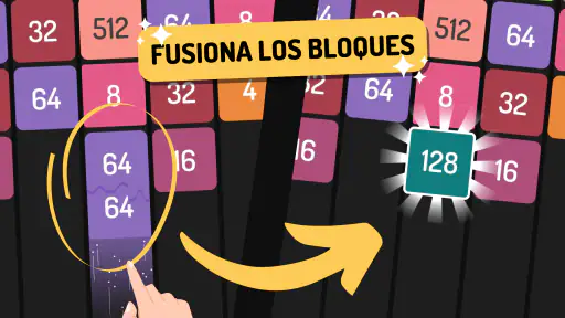 X2 Blocks 2048 Lanza y Fusiona screenshot 2