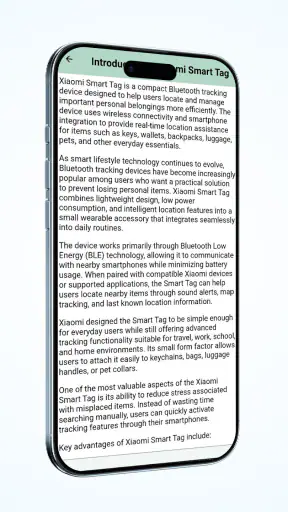 Xiaomi Smart Tag App Advice screenshot 4