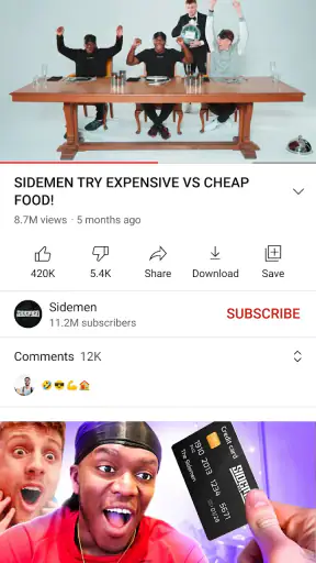 YouTube screenshot