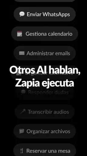 Zapia: Asistente IA personal screenshot 3