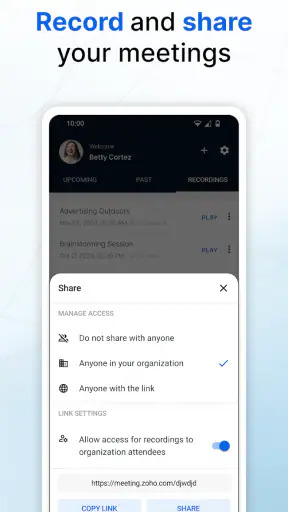 Zoho Meeting - Meet Virtually screenshot 6