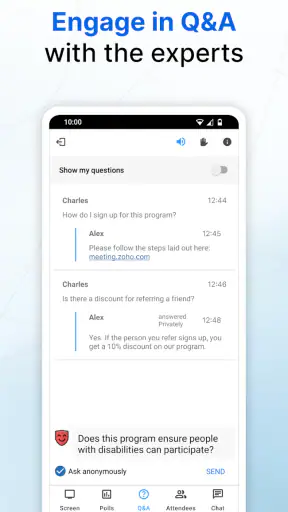 Zoho Meeting - Meet Virtually screenshot 8
