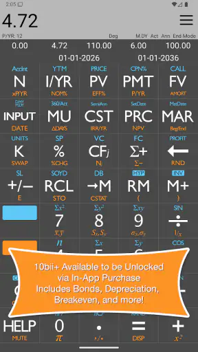 10bii Financial Calculator screenshot 2