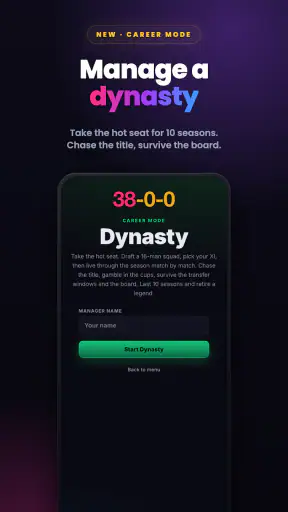 38-0-0: Football Squad Draft screenshot 4