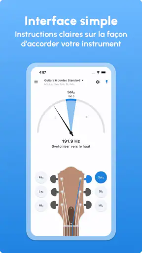 Accordeur de Guitare LikeTones screenshot 2