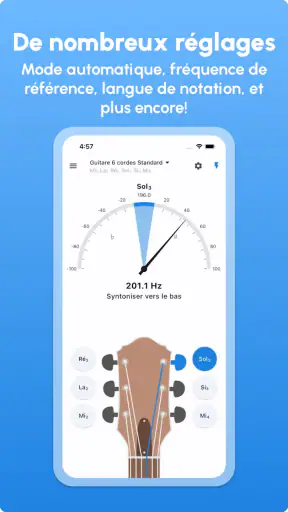 Accordeur de Guitare LikeTones screenshot 4