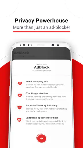 Adblock pour Samsung Browser screenshot 4
