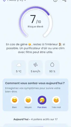 Alerte Pollen screenshot 1