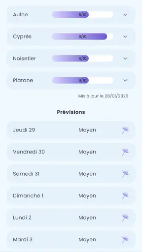 Alerte Pollen screenshot 4