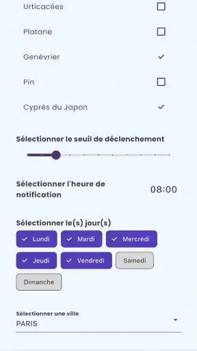 Alerte Pollen screenshot 5