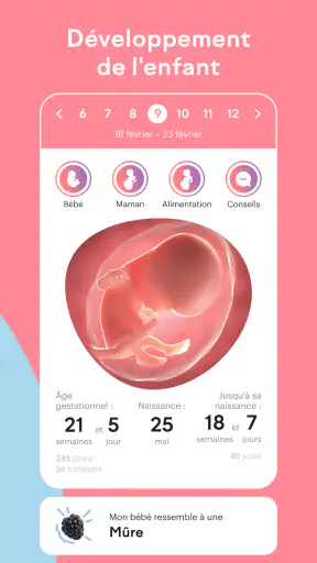 amma: Calendrier de grossesse screenshot 1