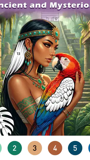 Ancient Color By Number Game screenshot 12