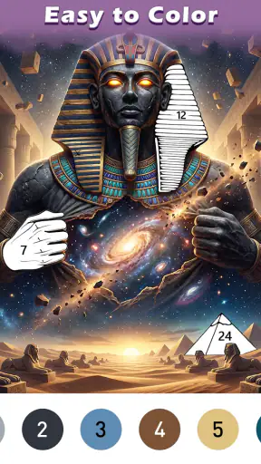 Ancient Color By Number Game screenshot 8