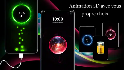 Animation charge batterie 3d screenshot 6
