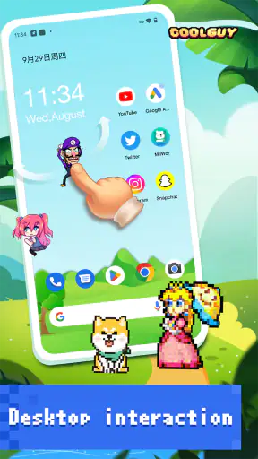 Animaux animés Shimeji Screen screenshot 4