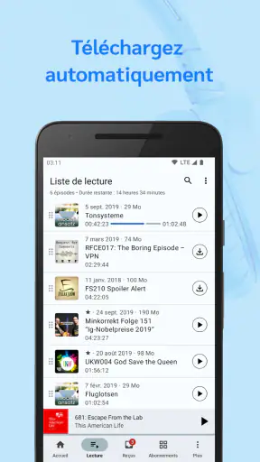 AntennaPod - Lecteur Podcast screenshot 5